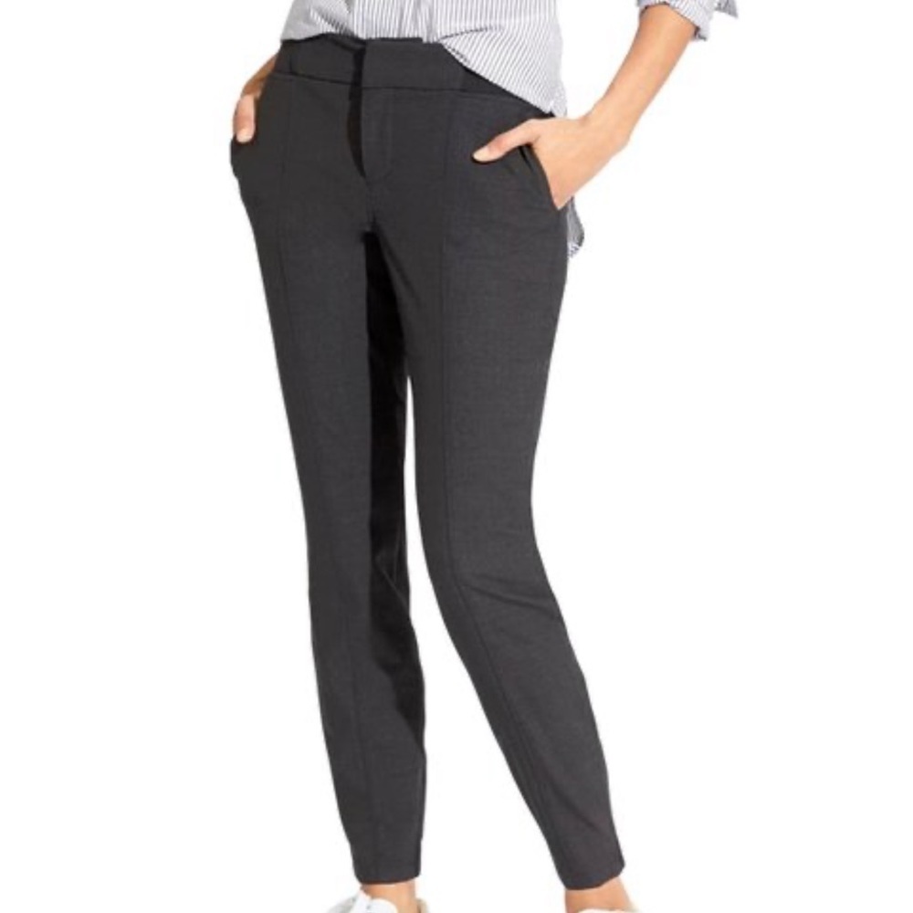 Athleta CITY PANT Dark Gray Wool Blend Stretch Ankle Joggers Size 0 Gorpcore